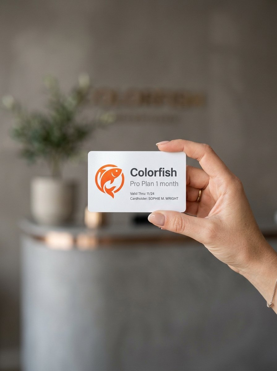 Colorfish Pro Plan Card